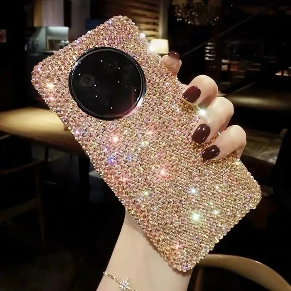 Glitter Diamond Tassel Pendant Case for Huawei Mate 60 Pro Mate50 Mate40 Mate30 P50 P40 P30 Nova10 Bling Rhinestone Luxury Cover