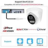 Caméra de Surveillance IP POE 4K, dôme de vidéosurveillance, sécurité 4MP 5MP 8MP, Audio couleur, Vision nocturne, Onvif intérieur, compatible avec NVR 5