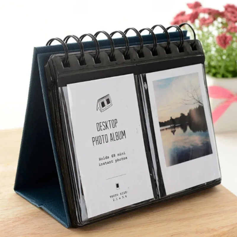 Instax Mini Photo Album 68 Pockets Desk Calendar Album for Fuji