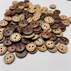 50/100Pcs Natural Coconut Shell Button Dotted Line Two-Eyed Child Sweater Button 3