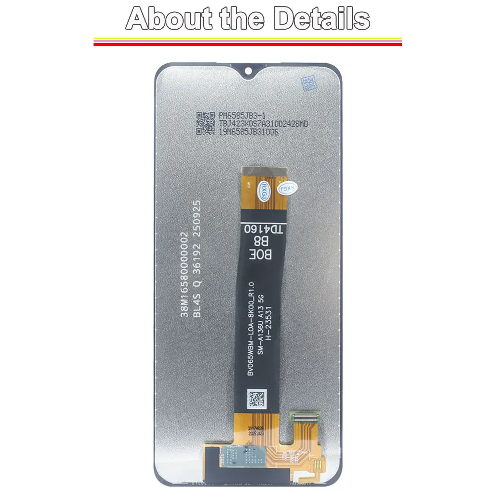 Display LCD Touch Digitizer con telaio per Samsung Galaxy A13 5G A136U A136W A136B - Ricambio Schermo - Image 2