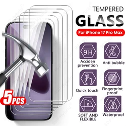 Enhanced Glass Screen Protector & Protective Case Set - 5 Pack Premium Protection - iPhone 18 Pro (Transparent - 5Pcs)
