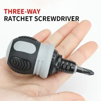 Ratchet Screwdriver Set Short Shaped Radish Head High Hardness Labor-saving Multi-functional Dual-purpose 2