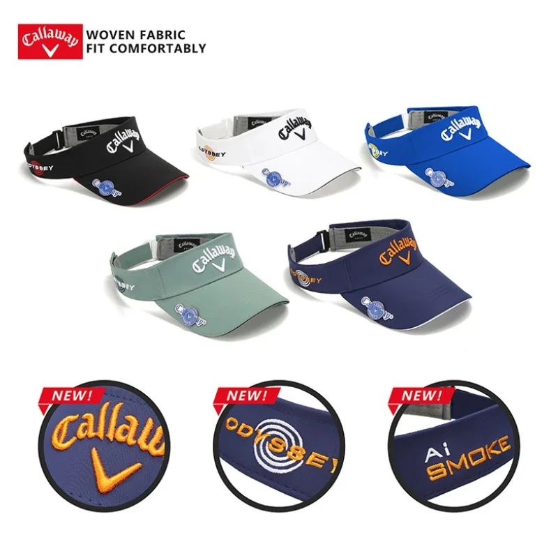Callaway Golf Visor Hat Women Ponytail Baseball Cap Empty Top Sun Hat for Men Women baseball caps sports sun hats golf caps