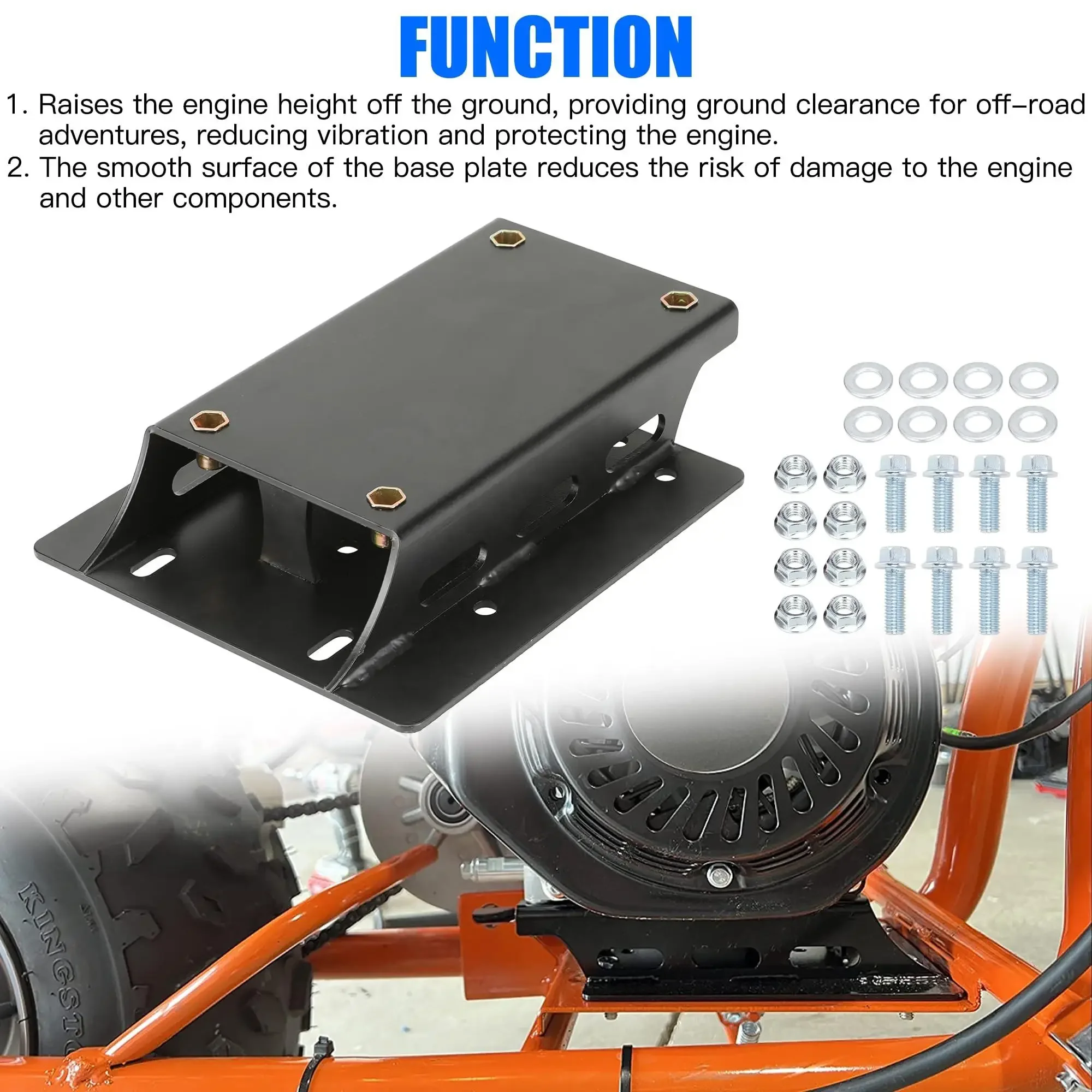 QASKEHKT Motor Engine Riser Plate And 30 Series Torque Converter Driver - View #8