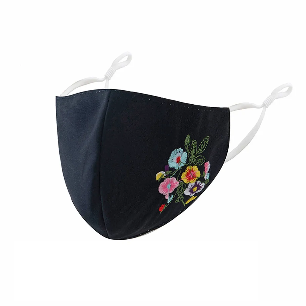 Adult Washable Print Breathable Windproof Protective Mask Outdoor Dust-Proof Face Protective Mask Reusable Washable 1PC