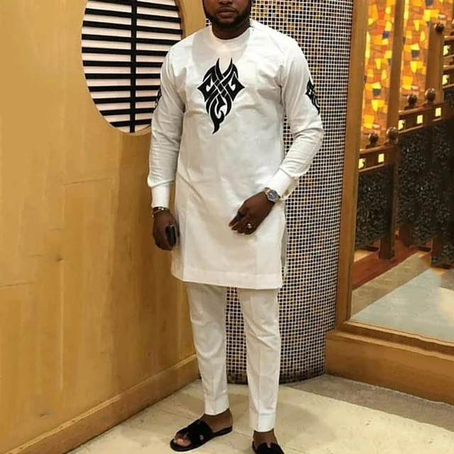 Ahmed Embroidered Kaftan Outfit - Image 4