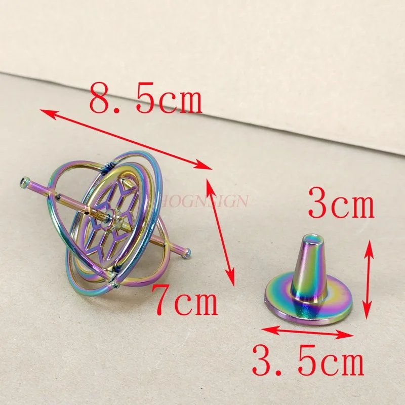 Toy Metal Anti Gravity Rotating Desk Gyroscope Flying Motion Balance Physics Toy for Boys Girls educational toy,physics experimental equipment