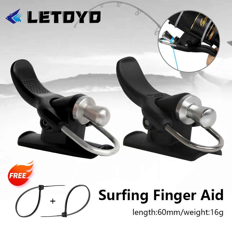 LETOYO neue rutschfeste Casting Trigger Feste Spule Casting Aid Booster für Spinnrolle Meer Angelrute Angelgerät