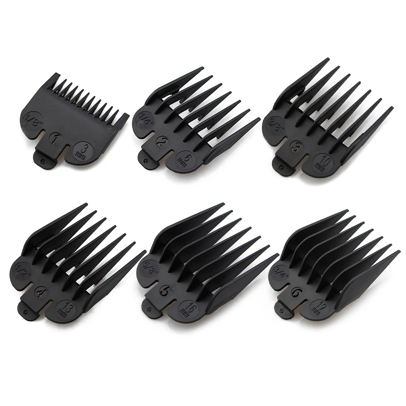 

Kemei Hair Clipper Limit Comb Guide Attachment Size Barber Replacement 3/6/10/13/16/19/22/25/1.5/4.5mm