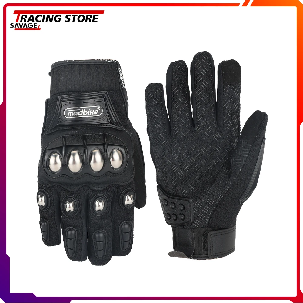 

SAVAGE Motorcycle Gloves Summer Riding Breathable Gloves Hard Knuckle Touchscreen Motorbike Gloves Tactical For Dirt Bike Moto