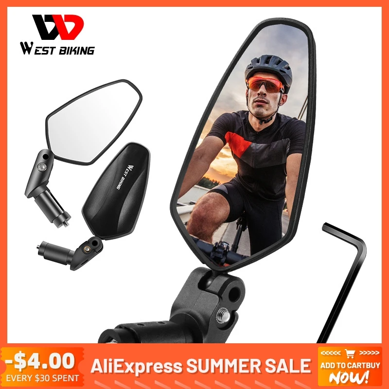 Rear View Mirrors Bikes Bike Rearview Mirror Square Bike Mirrors
