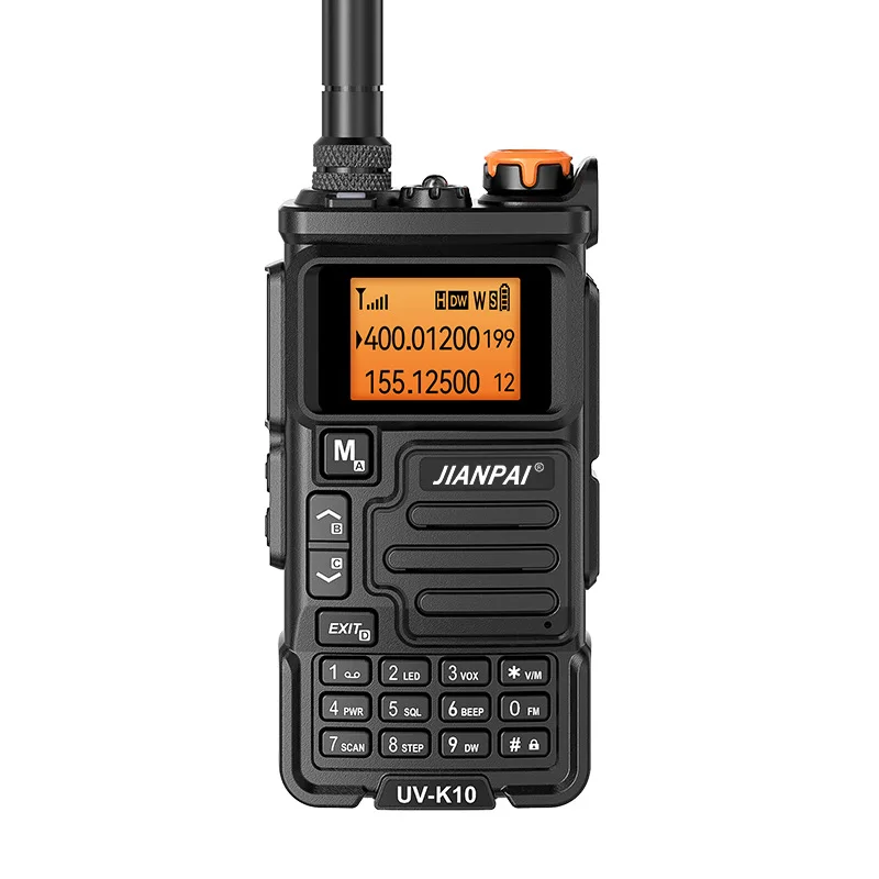 Jianpai UV-K10 walkie-talkie Marine high-frequency handset Chinese menu Outdoor self-driving tour One-click frequencyAM Aviation