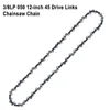 12" Guide Bar & 45 Link Chain Set 3/8"LP Pitch 0.050" Groove Width Rounded Teeth Alloy Chainsaw Components 12 Inch Electric Saw 2