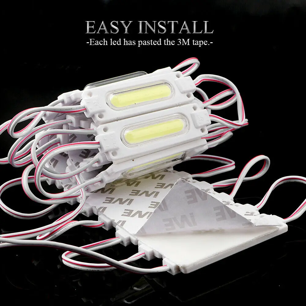 Description Picture 3 of item12V COB LED Modules Advertising Luminous Characters Backlight Modules IP65 Waterproof White Red Blue Green Yellow Pink 10 Pieces