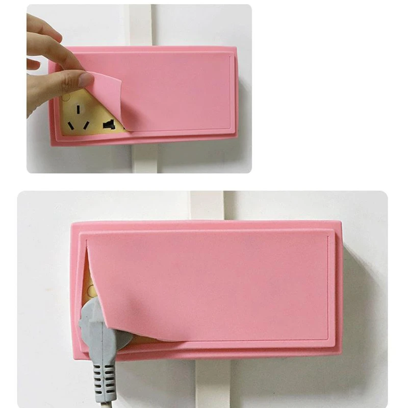 Aqumotic Switch Wall Sticker Decorative Sleeve Silicone Socket Protective Cover 1pc Water Proof Child Protection