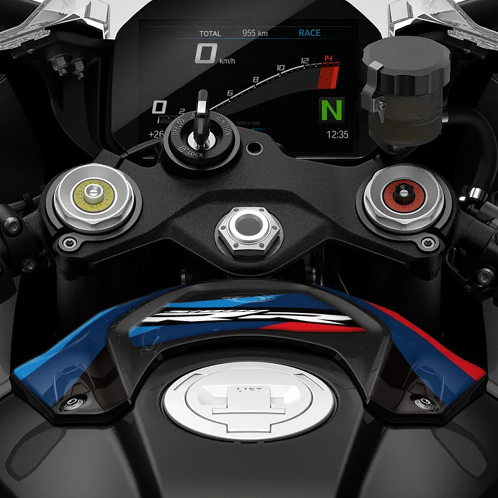 Motorcycle Tank Trim Panel Protector 3D Gel Paint Protection Decal For BMW S1000RR M Motorsport