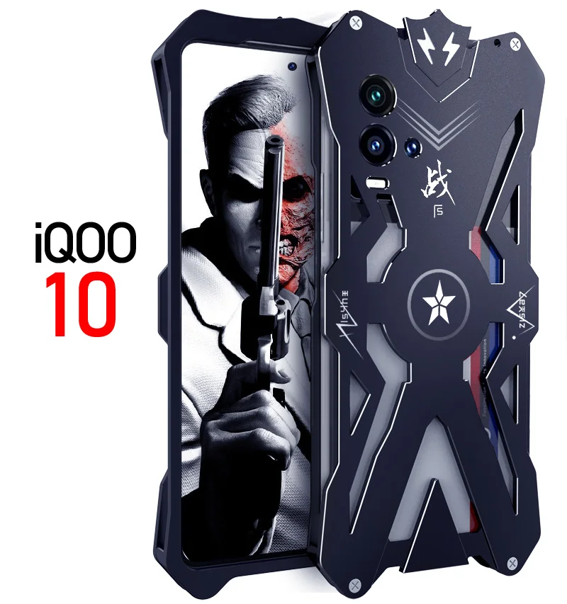 

Дропшиппинг, Металлический Стальной машинный бампер Thor Punk, металлический защитный чехол для Vivo Iqoo 10 Iqoo10 Pro, сверхмощный чехол для телефона