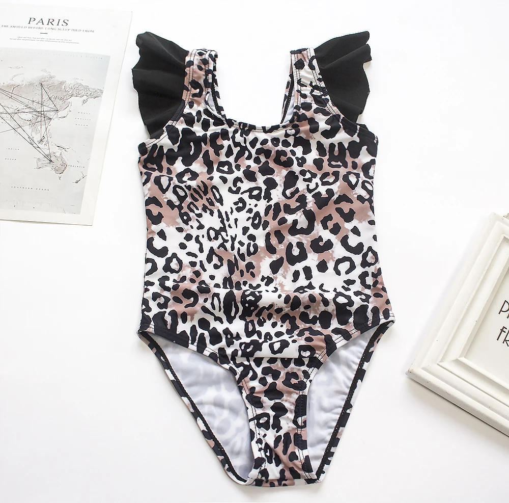 Swimsuit Baby Girl Leopard Leopard One Piece Swimsuit Onepiece