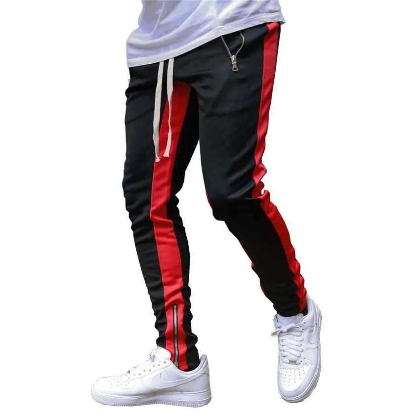 Spring And Autumn European And American Men's Sports Casual Pants Low Leg Zipper Opening Large Pants men trousers