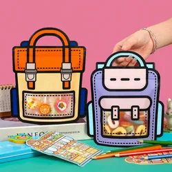10PCS~100PCS Plastic Cartoon Portable Ziplock Bags Kindergarten Child Snack Wedding Sugar Gifts Birthday Present Handbag Pouches