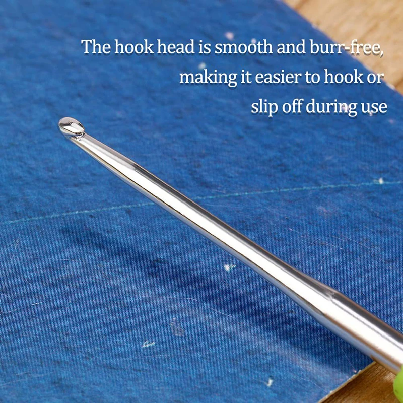 1Pcs 2.5-6mm Rubber Handle Crochet Hooks Needles Knit Weave Craft Yarn Sewing Tools Crochet Knitting Needles
