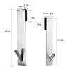 Bathroom Shower Door Back Hook Stainless Steel Over Glass Door Shower Towel Rack S-Shape Bathroom Bathrobe Hanger Holder Hooks 6