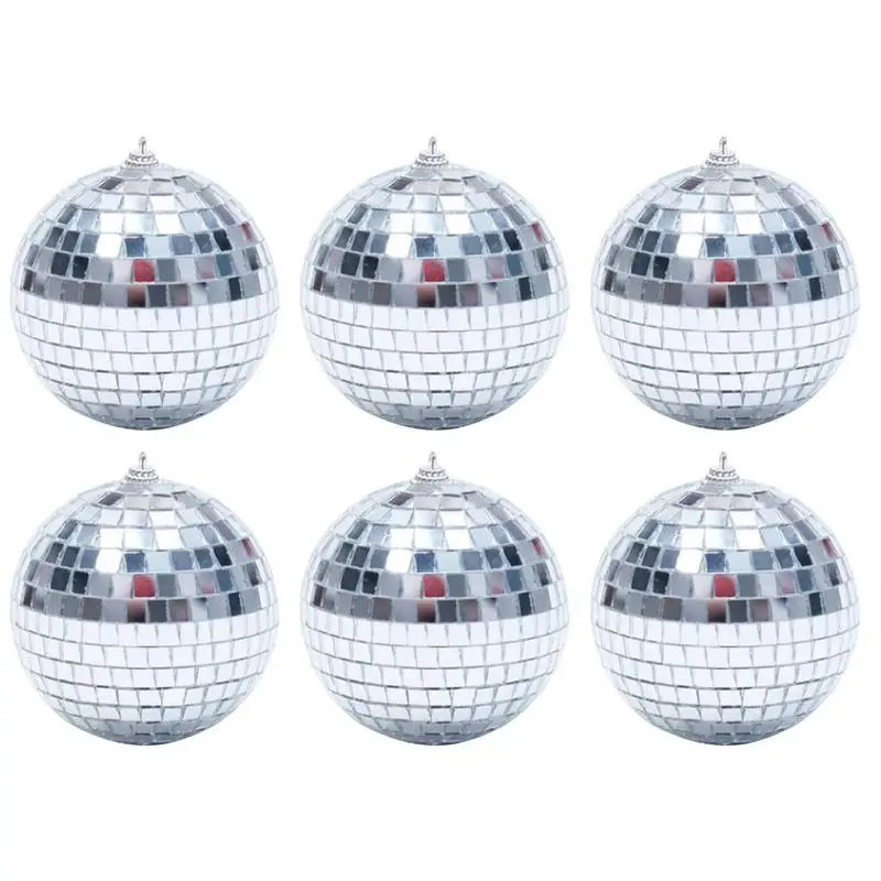 

Disco Balls Ornaments Mini Silver Hangings Decorations Reflective Mirror Ball Ornament Beautiful Mini Disco Balls Silver