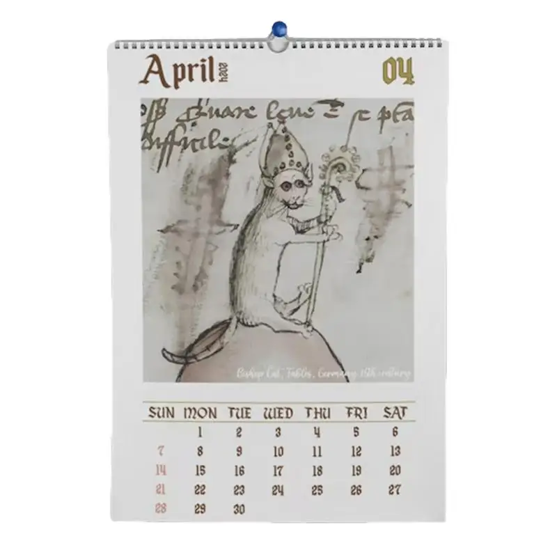 

Funny Cat Calendar 2024 Wall Ugly Medieval Cat Calendar Organizer Year Round Ugly Cat Calendar From Jan 2024 To Dec 2024 For