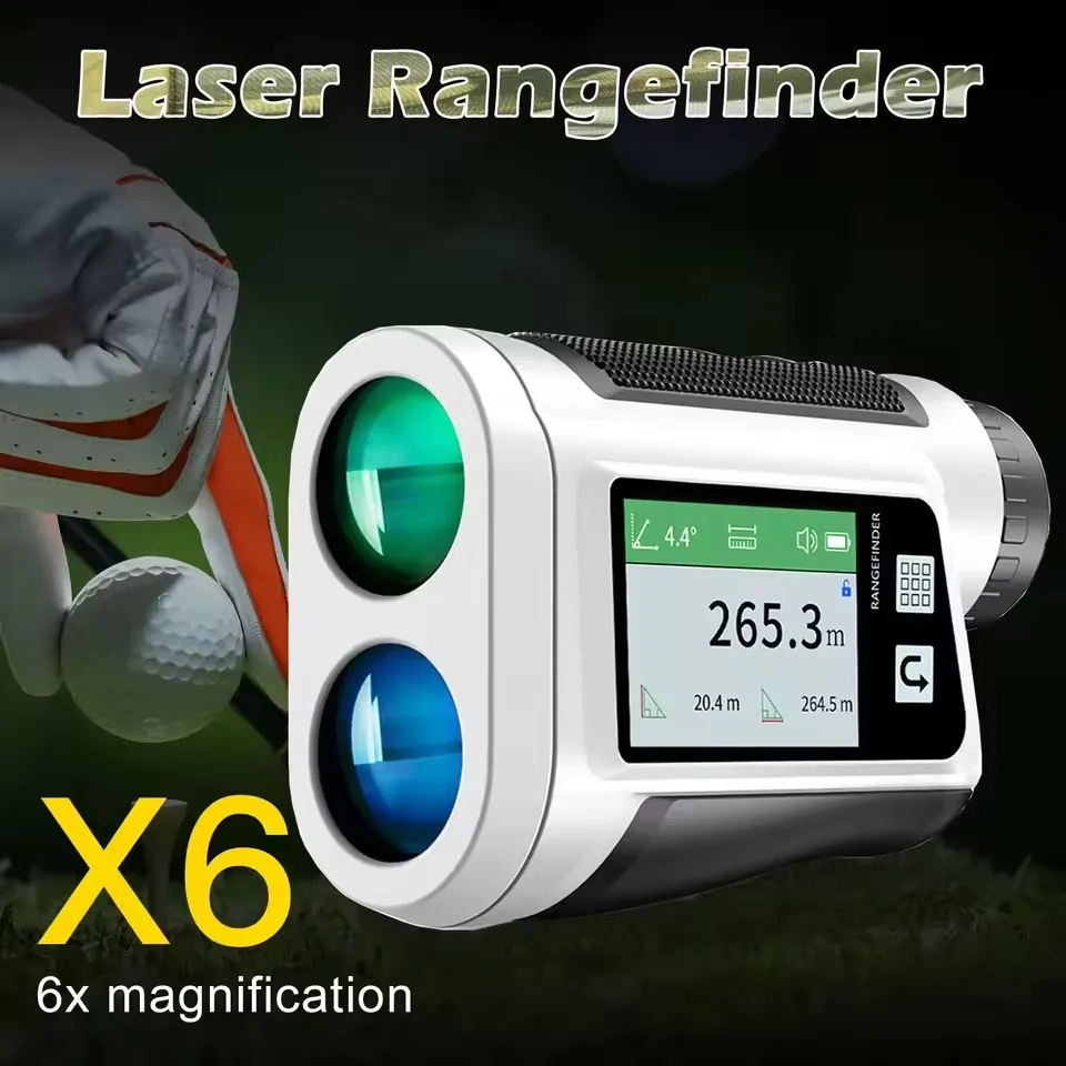Laser Rangefinder Monocular Telescope 600M-1500M for Golf Hunting Distance Meter with Slope Correction Flag Lock
