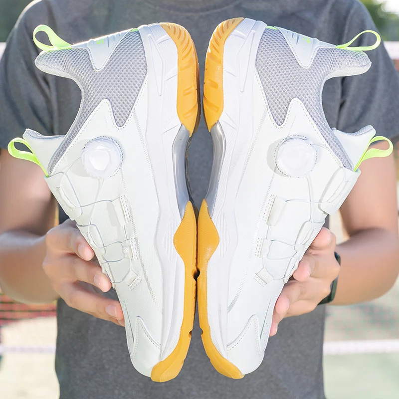 

Туфли для бадминтона QIWN для мужчин и женщин, Нескользящие профессиональные тренировочные кроссовки, женская спортивная обувь для настольного тенниса