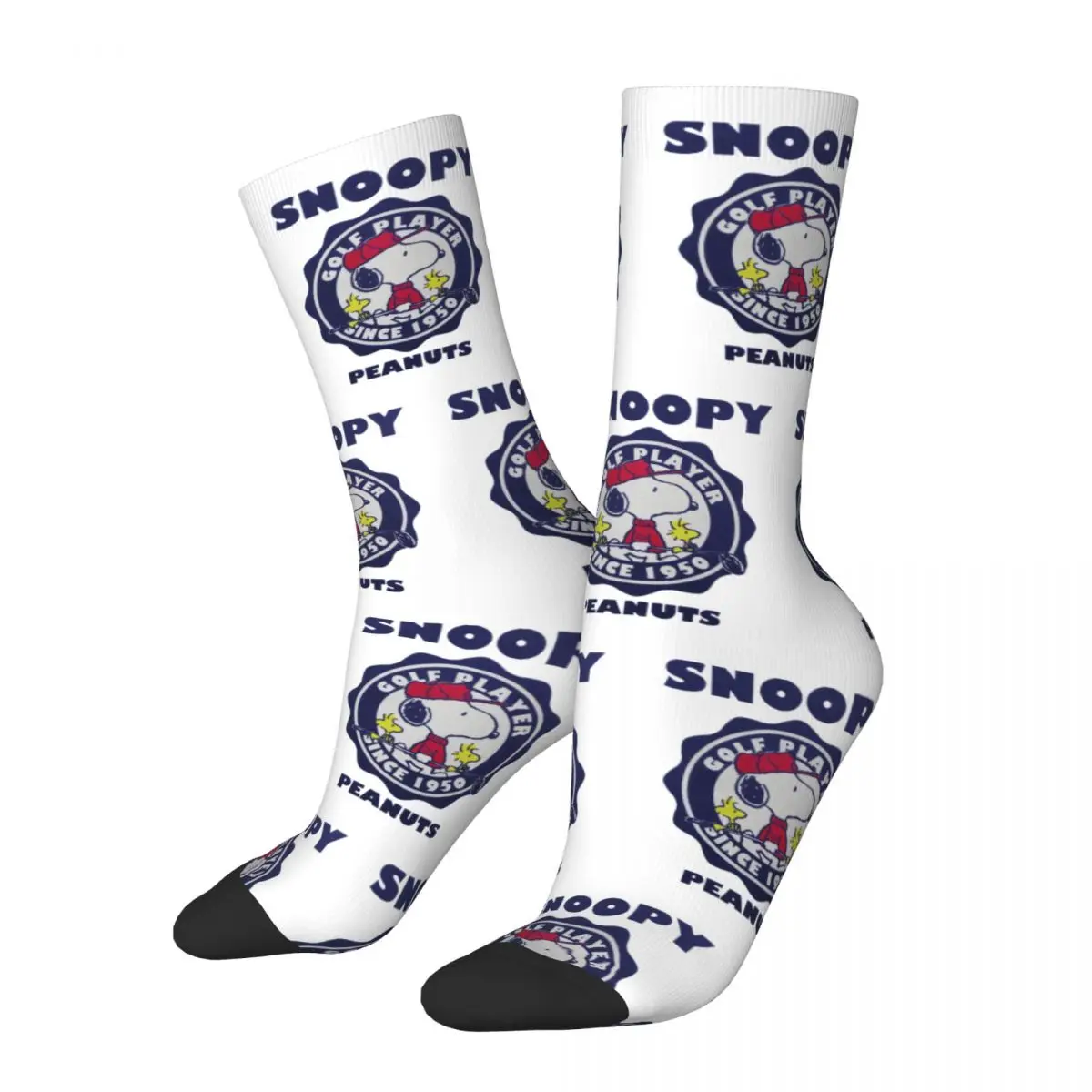 Cute Snoopy Dog The Peanuts Anime Design Theme Crew Socks Merch For Girls Calzini Antiscivolo