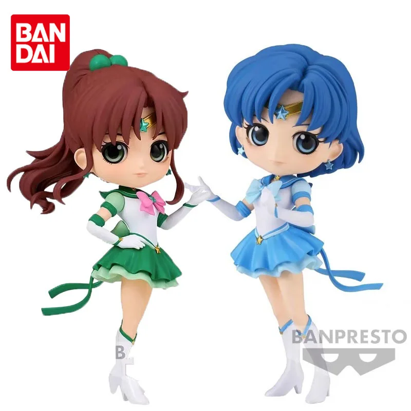 Banpresto Original Qposket MOON SAILOR  Kino Makoto Mizuno Ami Anime Action Figures Toys for Boys Girls Kids Gift