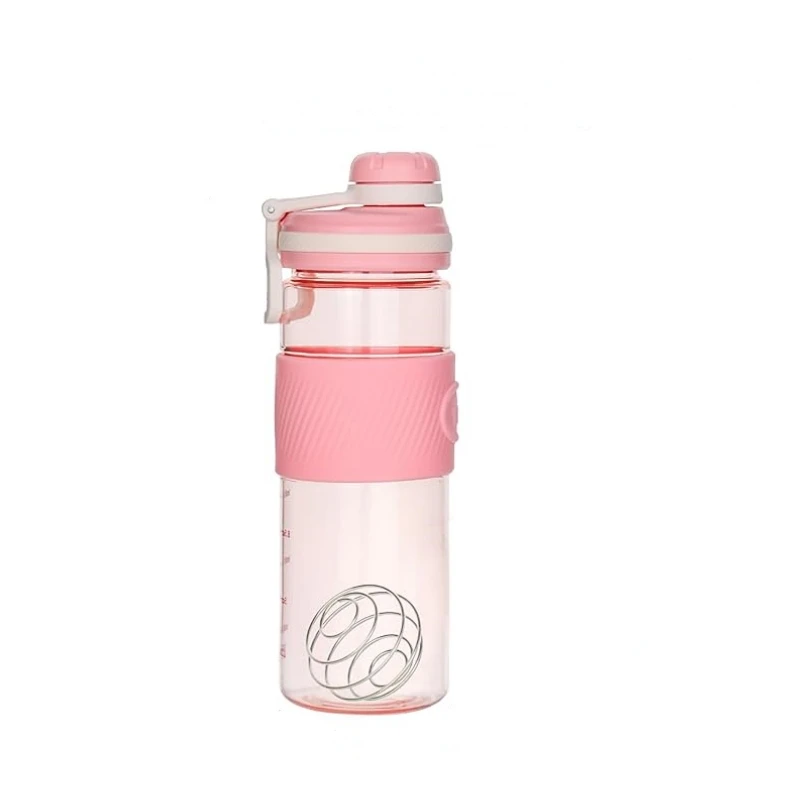 620ML Sports Shaker Bottle Whey Protein Powder Mixing Bottle Sports Fitness Water Cup Outdoor Portable Plastic Drink Cup Cycling