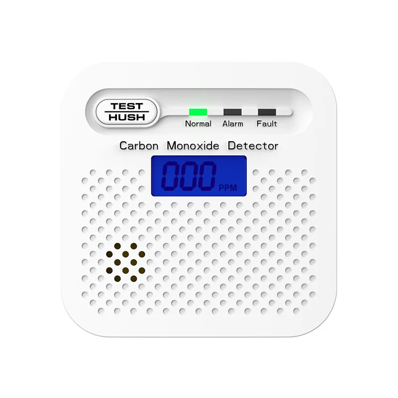 Carbon monoxide detector - Miniature vehicle-mounted household LCD display for CO alarm with 85 decibel sound level