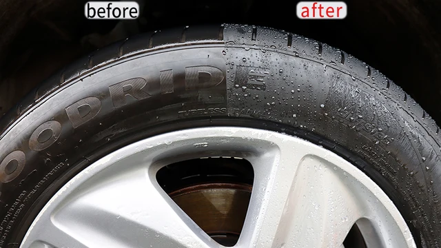 Tire Shine AIVC Hydrophobic Waterproof Coating Tyre Brightener Back To Black  Auto Sealing Wax Polish Cleaner Car Accessories - AliExpress