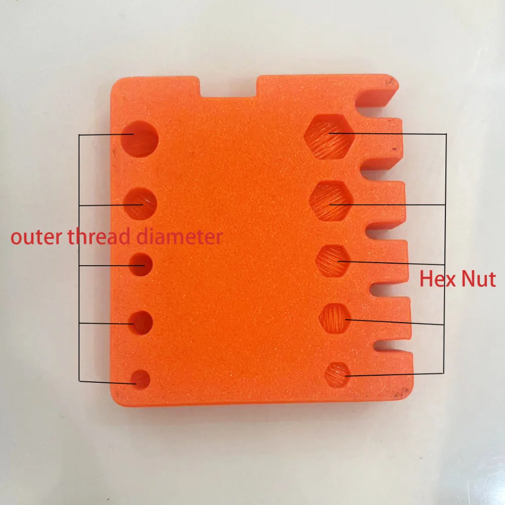 1pc Metric M2-M5 Length to 50mm Bolts Nuts Screws Size Easy to Read Multi-functional Measuring Tool petg 3D Printed stainless steel screws screw bolt nut set screw washer nut kit hexagon socket head cap screw