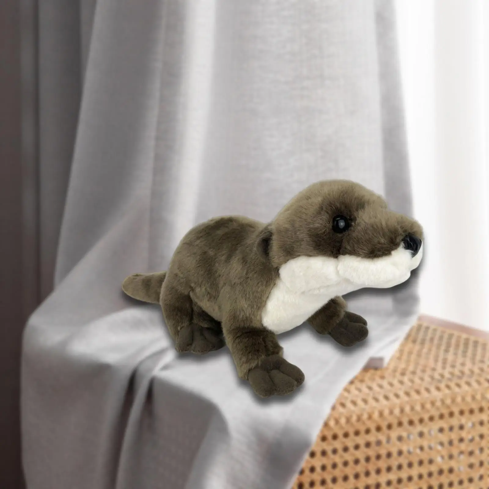 

Милая морская выдра, плюшевая кукла, мягкая игрушка, украшение для спальни, сопровождающая сон игрушка для взрослых, детей, подростков, мальчиков, девочек, подарки на день рождения