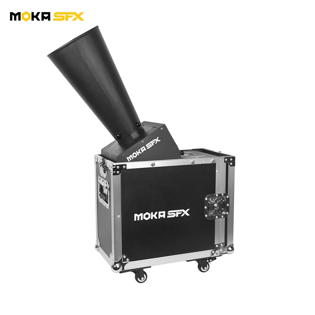 

MOKA SFX DMX Mini CO2 Rainbow Machine Indoor 1Kg Confetti Paper Blower Machine for DJ Club Party Stage Shooter Jet 7-8m Aluminum