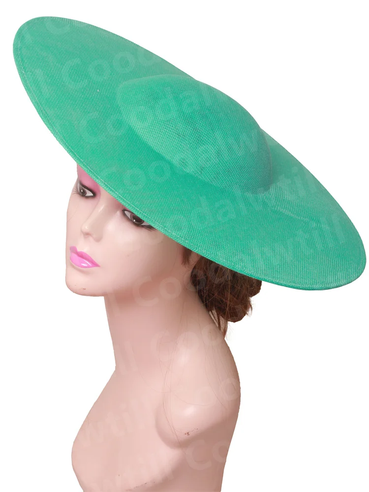 40CM Große Fascinator Basis DIY Haar Zubehör Hut Frauen Derby Hochzeit Kopfschmuck Damen Kirche Rennen Maillinery Kappe Liefert – Detail 19