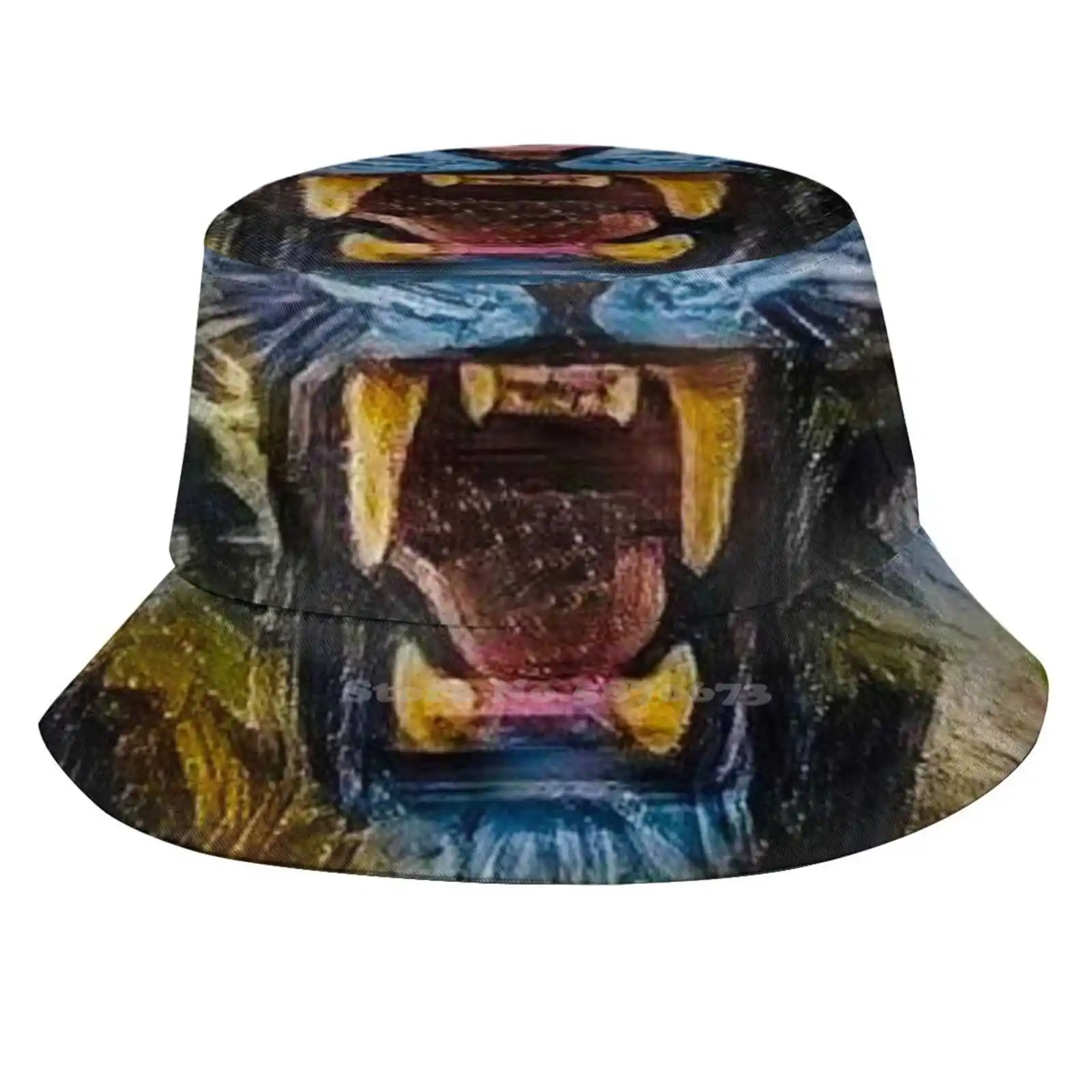 Angry Tiger Unisex Summer Outdoor Sunscreen Hat Cap Save The Chubby Unicorni Rhino Rino Rhino Lover Animal Head Elephant