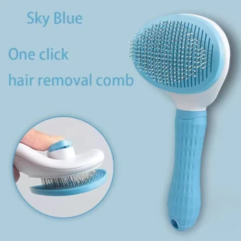 Pet Dog Hair Brush Cat Comb Grooming And Care Cat Brush Stainless Steel Comb For Long Hair Dogs Cleaning Pets Dogs Accessories