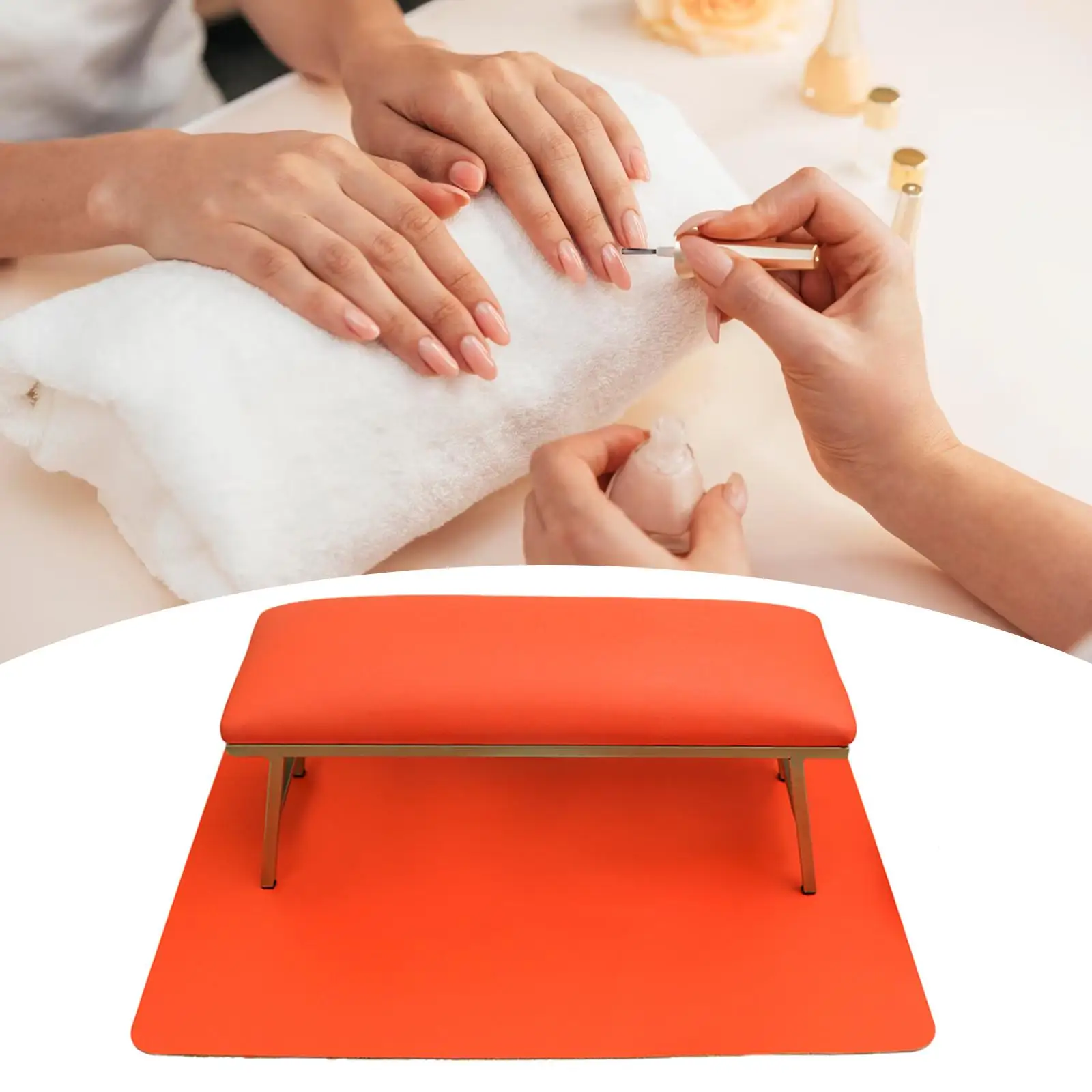 Nail Pillow and Mat Arm Rest for Nails for Salon Home Nail Techs Use