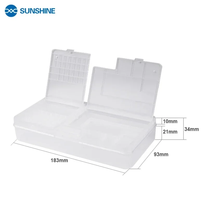 SUNSHINE SS-001A 휴대 전화 수리 액세서리 부품 및 보드 용 다기능 휴대 전화 수리 보관함