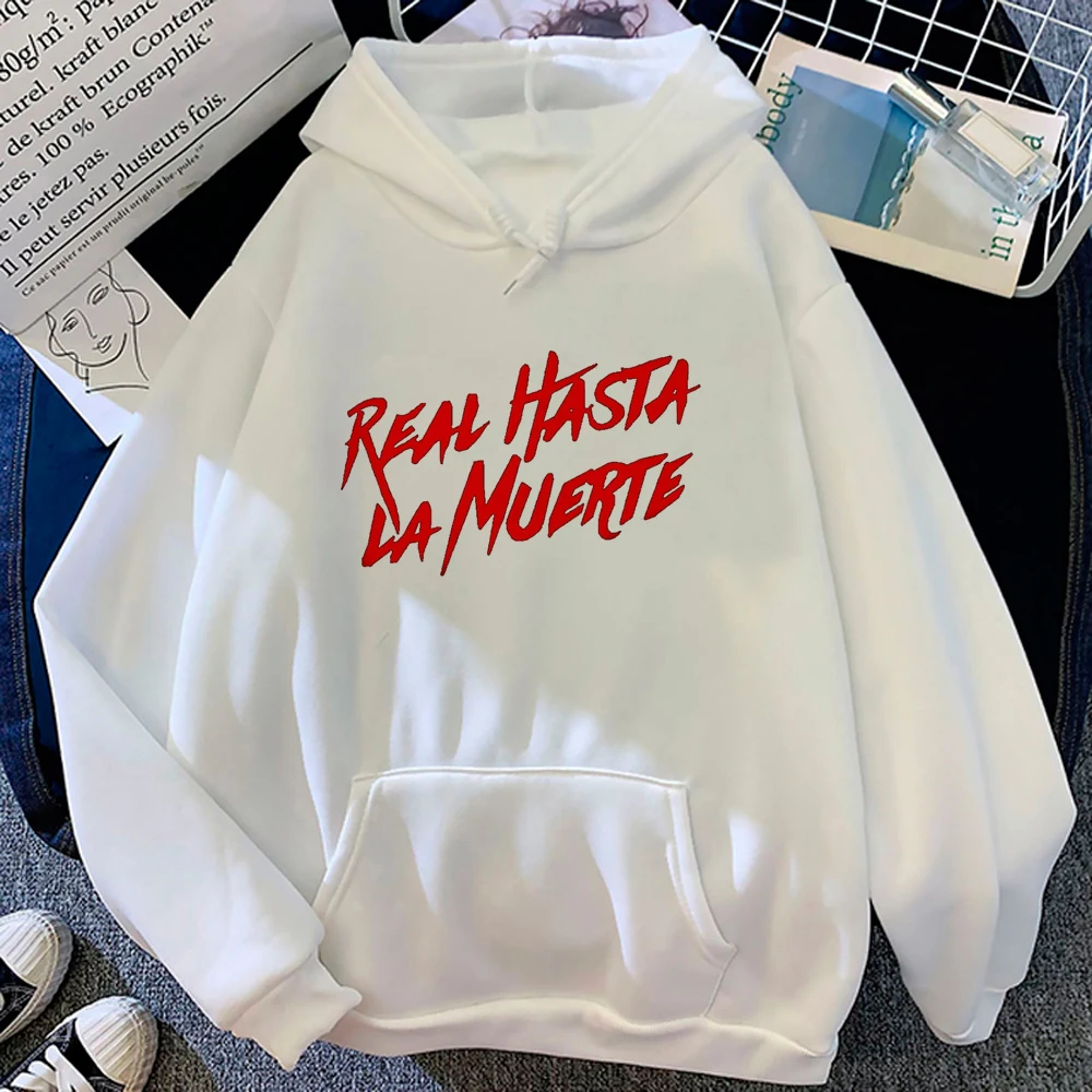 Anuel Aa-Sweats à capuche à manches longues pour femmes, Haut Smile Y2K, Vêtements esthétiques Kawaii, Survêtement Anime, Capuche 600
