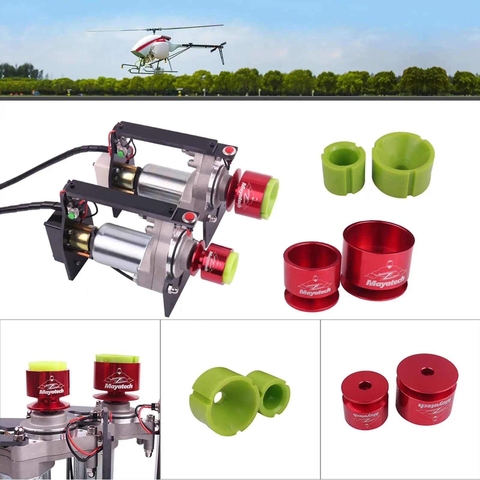 RC Quadcopter 엔진 스타터 실리콘 헤드 예비 부품 액세서리 부품 RC for Mayatech