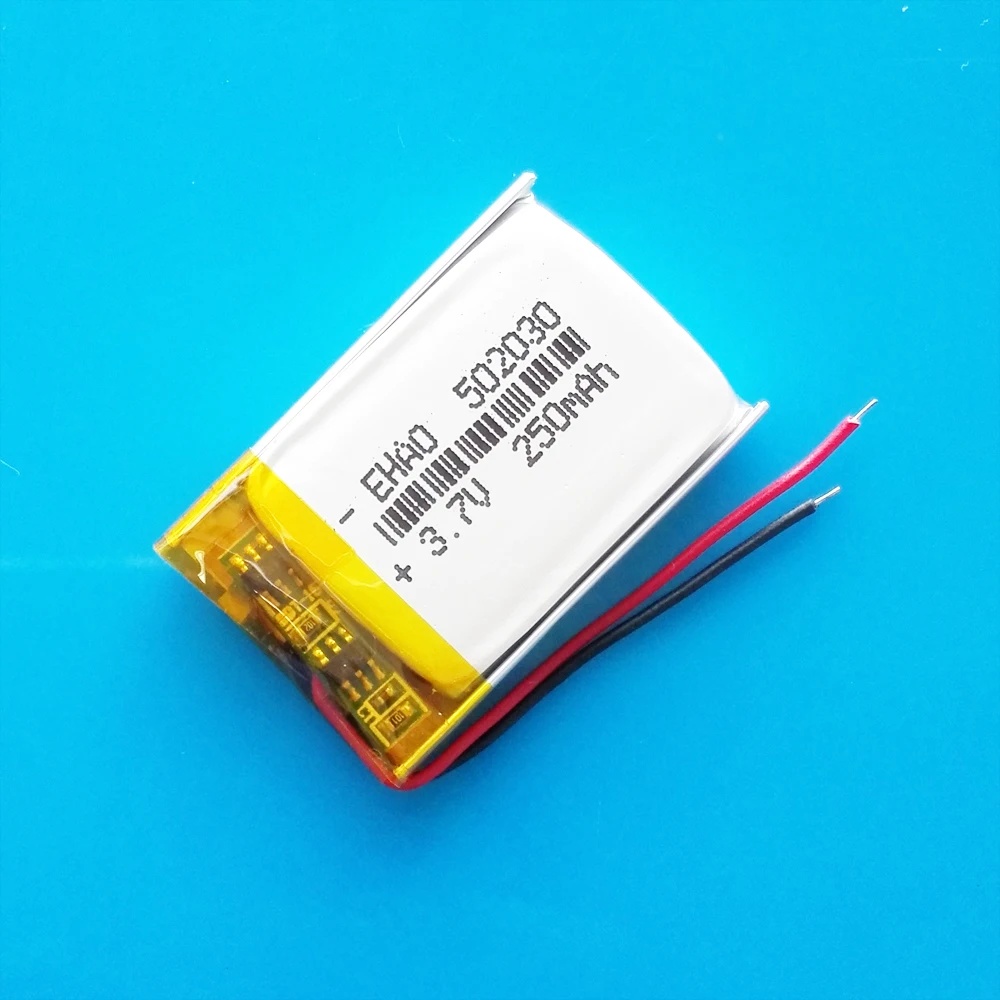 Polímero Lipo Bateria de Lítio 502030 Recarregável Personalizado por Atacado ce Fcc Rohs Msds Certificação de Qualidade 10 Peças 3.7v 250mah - Image 6