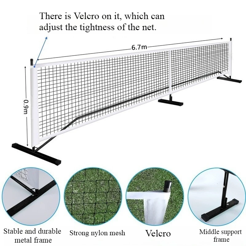 Convenient Pick Grid with Metal Frame Support for Convenient Storage 6.7m Waterproof Mesh for Indoor and Outdoor Use