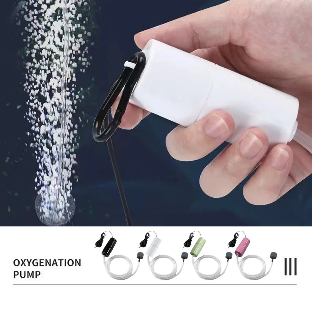Portable Silent Aquarium Air Pump - Mini Oxygenator & Aerator Accessories