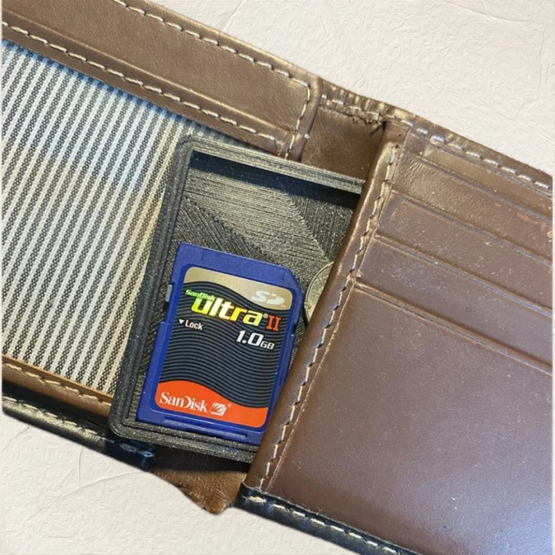 Men's Slim RFID Aluminum Metal Wallet Coin Key Tray Storage Organizer Business Card Holder Cash